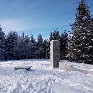 Milan Meravy na vrcholu Javorový vrch (24.1.2022 12:54)