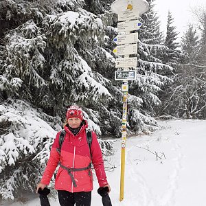 Světluška na vrcholu Javorový vrch (15.1.2021 11:11)