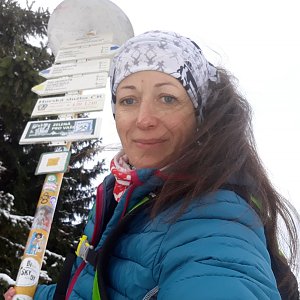 Gagu na vrcholu Javorový vrch (19.1.2021 10:47)