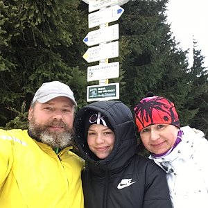 Moty na vrcholu Javorový vrch (23.1.2021 12:54)