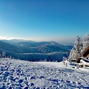Ener20 na vrcholu Javorový vrch (14.2.2021 13:40)