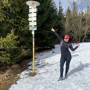 Nikalasova na vrcholu Javorový vrch (28.3.2021 10:47)