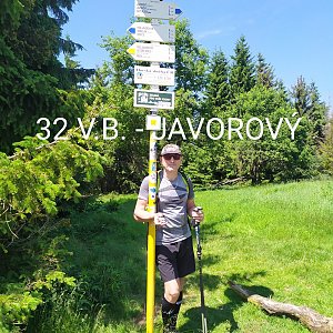 Aleš Sýkora na vrcholu Javorový vrch (4.7.2021 12:21)