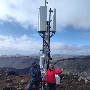 michalzhor on the summit of Langihryggur (8.4.2023 23:43)