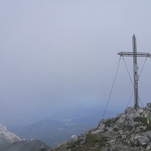 Martin Malý on the summit of Scheiblingstein (24.8.2019 11:00)