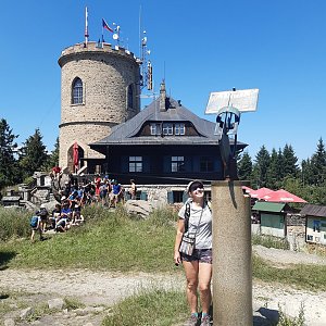 ZdenkaV na vrcholu Kleť (25.7.2022)