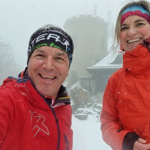 Josef Trajer na vrcholu Kleť (15.3.2025 13:10)