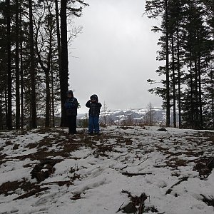 Lucijek na vrcholu Na Stašku (30.1.2021 11:15)