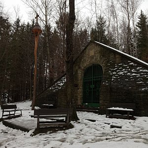 Lucijek na vrcholu Vlčina (30.1.2021 11:55)