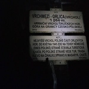 Dolfa na vrcholu Vrchmezí (24.1.2021 21:15)