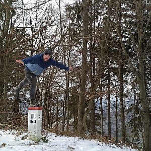 Petr Petrik na vrcholu Svitková (8.1.2022 14:50)