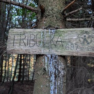 Radek Fuciman on the summit of Tribulka (10.8.2024 19:23)