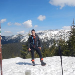 Rastislav Biarinec on the summit of Mestská hora (29.4.2022 14:48)