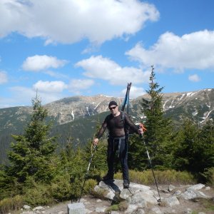 Rastislav Biarinec on the summit of Mestská hora (15.5.2022 15:35)