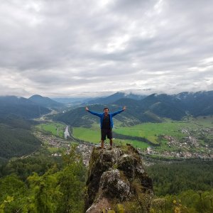 Jiří Králík on the summit of Havran (27.9.2025 11:39)