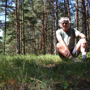 Jarda Vála on the summit of Krieslo (1.7.2025)