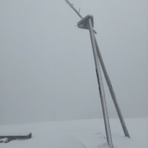 Ila na vrcholu Czantoria Mała (16.1.2025 11:55)