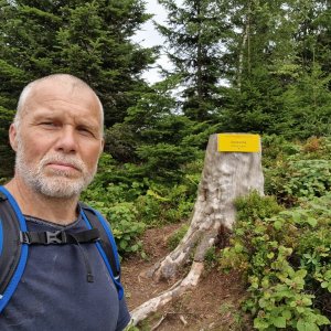 Rastislav Biarinec na vrcholu Czeremcha (8.8.2025 15:05)