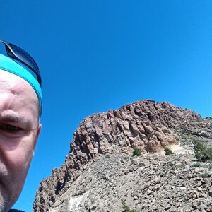 Li Be on the summit of Roque del Almendro (21.1.2024 12:14)