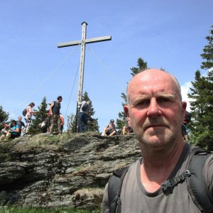 Michal Kříž on the summit of Kleiner Arber (24.5.2026 14:21)