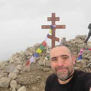 Daniel Ledl on the summit of Šiljak (8.5.2023 13:01)