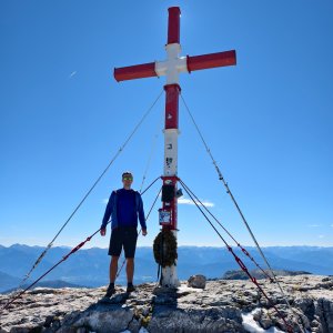 Jiří Králík on the summit of Warscheneck (26.9.2026 12:53)