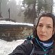Marcela Kubíčková na vrcholu Burkův vrch (23.1.2021 10:55)