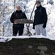 David Korček na vrcholu Burkův vrch