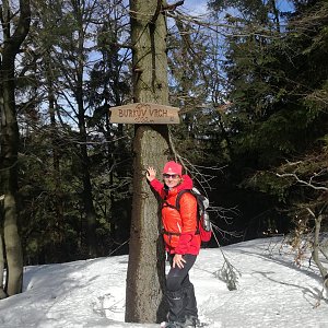 dana na vrcholu Burkův vrch (17.3.2019 11:11)