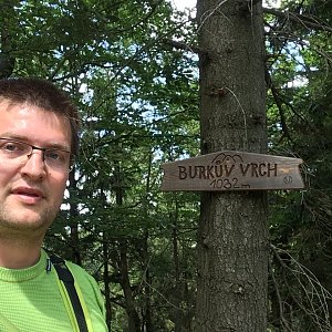 Radim Škrabánek na vrcholu Burkův vrch (6.7.2019 12:54)