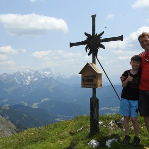 Divočák junior na vrcholu Edelweisskogel (18.6.2023 13:22)