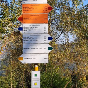Horalka Anička on the summit of Kalinový vrch (14.10.2023)