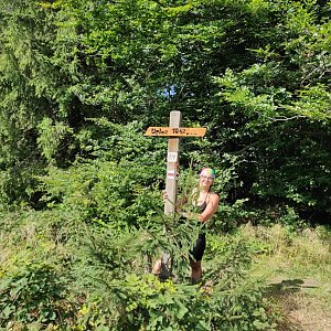 Štěpánka Losertová na vrcholu Uplaz (4.9.2021 12:49)