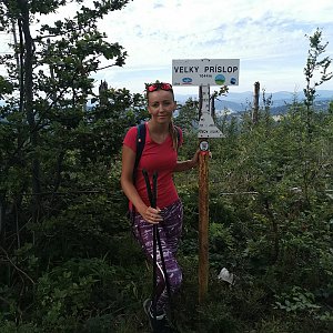 Michelle Sýkorová na vrcholu Veľký Príslop (5.9.2020 13:12)
