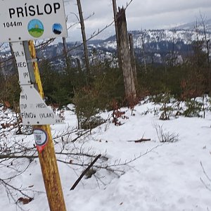 vito na vrcholu Veľký Príslop (23.1.2021 10:45)