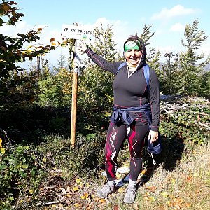 Jaroslava Bašová na vrcholu Veľký Príslop (2.10.2021 11:44)