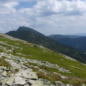 Michal a Alča na vrcholu Konské - V vrchol II (7.8.2020 13:30)