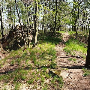 Petr Pepe Peloušek na vrcholu Komínek (19.4.2019 11:40)