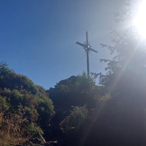 Cyklista 73 na vrcholu Schwarzeck - SZ (23.8.2023 9:25)