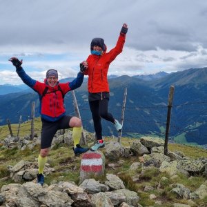 Josef Trajer on the summit of Teuerlnock (7.8.2023 11:50)