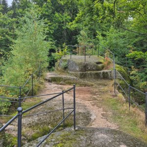 Lucie V. on the summit of Jezdec (30.8.2025 16:20)