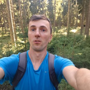 Jiří Králík on the summit of Haubenberg J (15.9.2026 16:25)