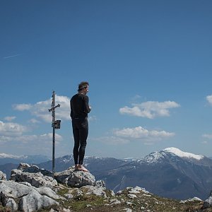 Jitka Procházková na vrcholu Monte Misone  (20.4.2019 1:20)