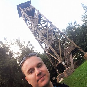 Tomáš Vaníček na vrcholu Velký Roudný (30.8.2022 13:30)