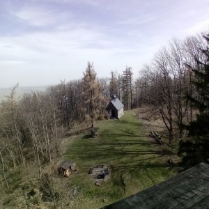 Ondřej Garaj on the summit of Velký Roudný (1.4.2024 11:15)