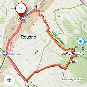 Tomáš Boháč na vrcholu Velký Roudný (17.1.2021 12:07)