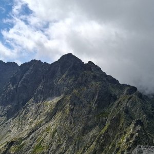 Pavel Svoboda on the summit of Prostredný Svišťový štít (5.8.2025 11:14)