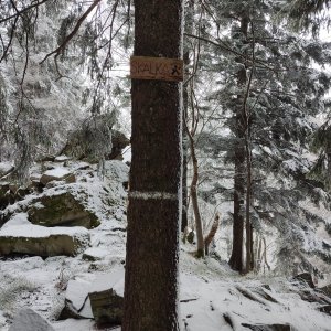 Jana F na vrcholu Skalka (6.2.2025 14:47)