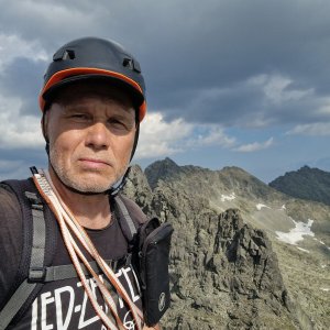 Rastislav Biarinec on the summit of Zadná Bednárova veža (28.6.2026 16:57)