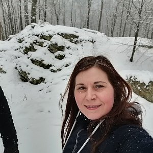 Zdeňka Máchová na vrcholu Šostýn (16.1.2021 10:31)